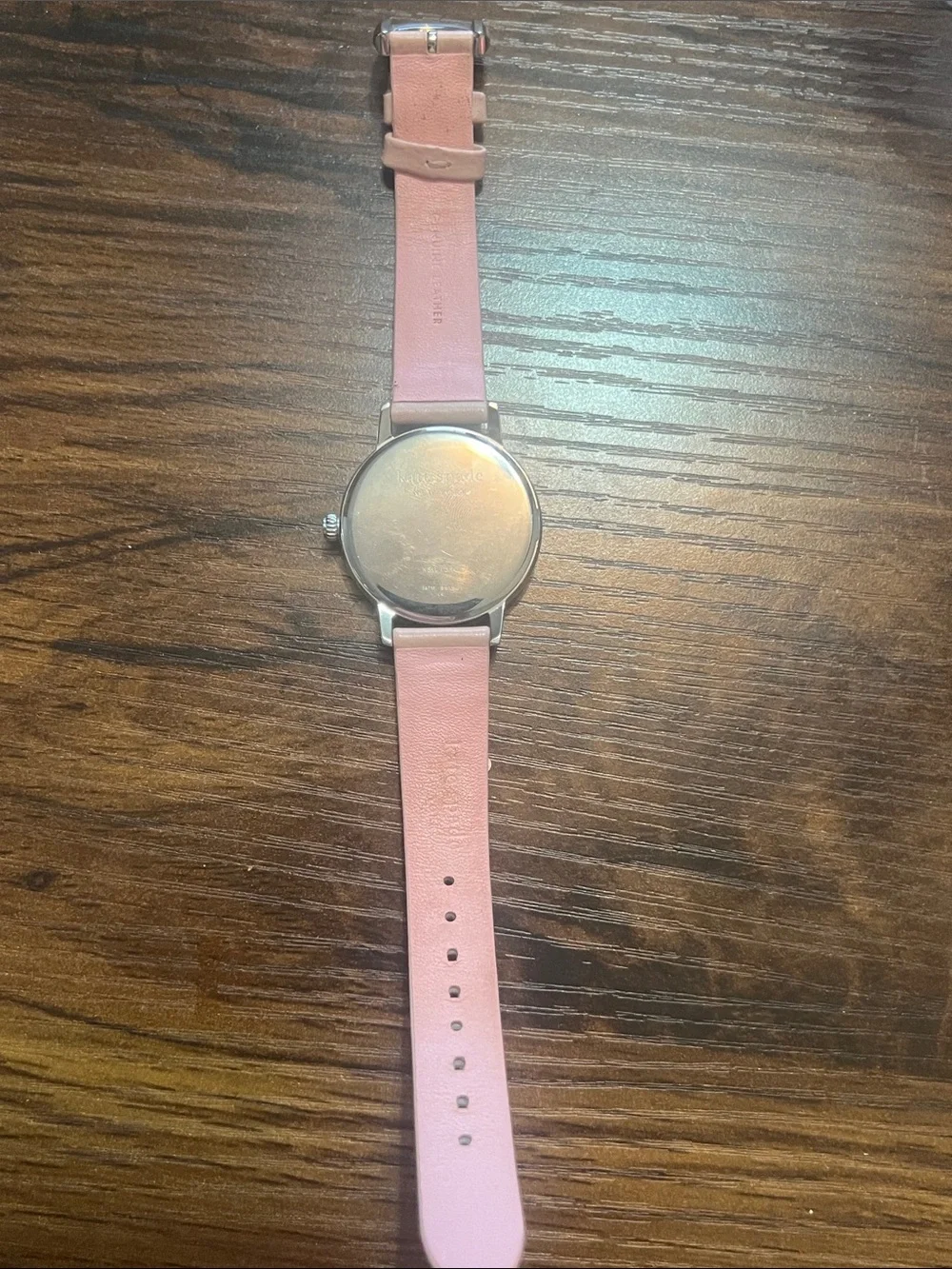 Kate Spade New York KSW1513 Metro White Dial Pink Leather Strap Women's Watch